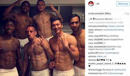 Robert Lewandowski źródło: www.instagram.com/_rl9